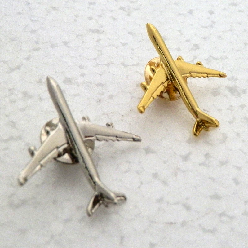 A320 & A340  Boing777 A330  Gold&Silver Airbus Aviation Badge 2.8*3.1cm, Authentic  Pilot Badges  airplane suits plane gilded