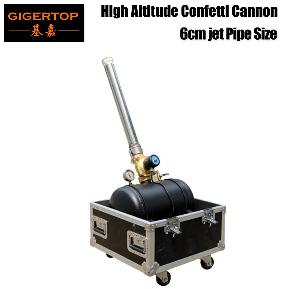 

Gigertop 100W High Altitude Confetti Cannon-Big Size Manual Control Paper Jet Machine Stage Effect Device 110/220V Road Case