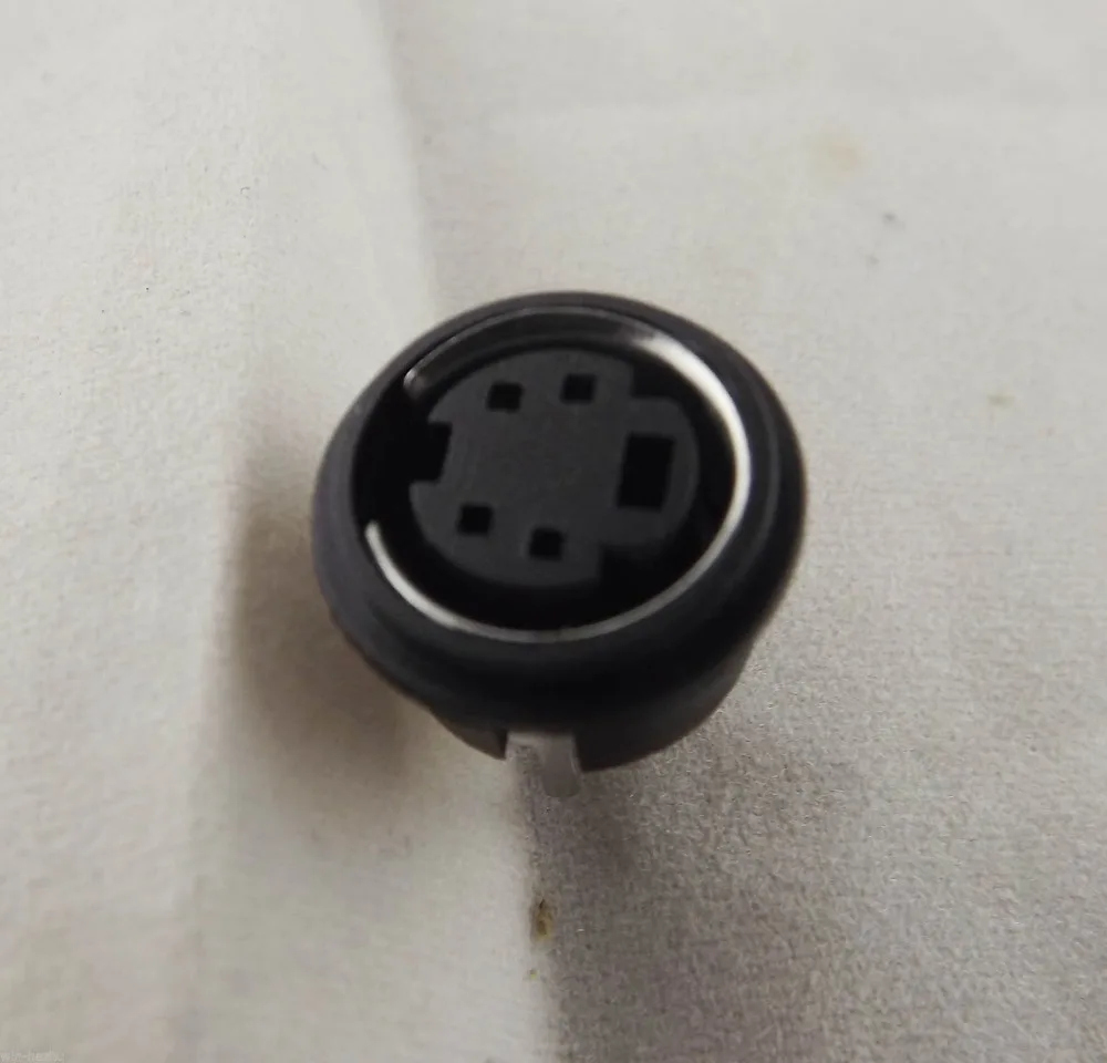 20pcs Mini 4 Pin DIN Jack Circular PCB Mount Female Connector