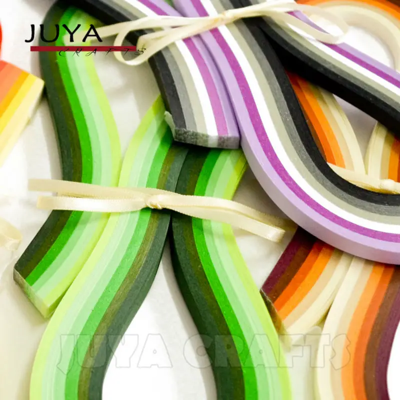 JUYA Paper Quilling 36 Tonalità Colori, 540mm di Lunghezza, 3/5/7/10mm larghezza, 720 strisce totali DIY Striscia di Carta di Carta Fatti A Mano