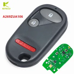 KEYECU Zamiennik 2+PANIC Przycisk BEZKluczykowy REMOTE FOB TRANSMITTER do HONDA CIVIC 1996-2000 ACCORD 1994-1997 FCC ID: A269ZUA106