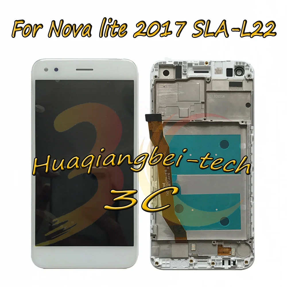 

5.0'' New For Huawei Nova lite 2017 SLA-L22 Full LCD DIsplay + Touch Screen Digitizer Assembly With Frame 100% Tested