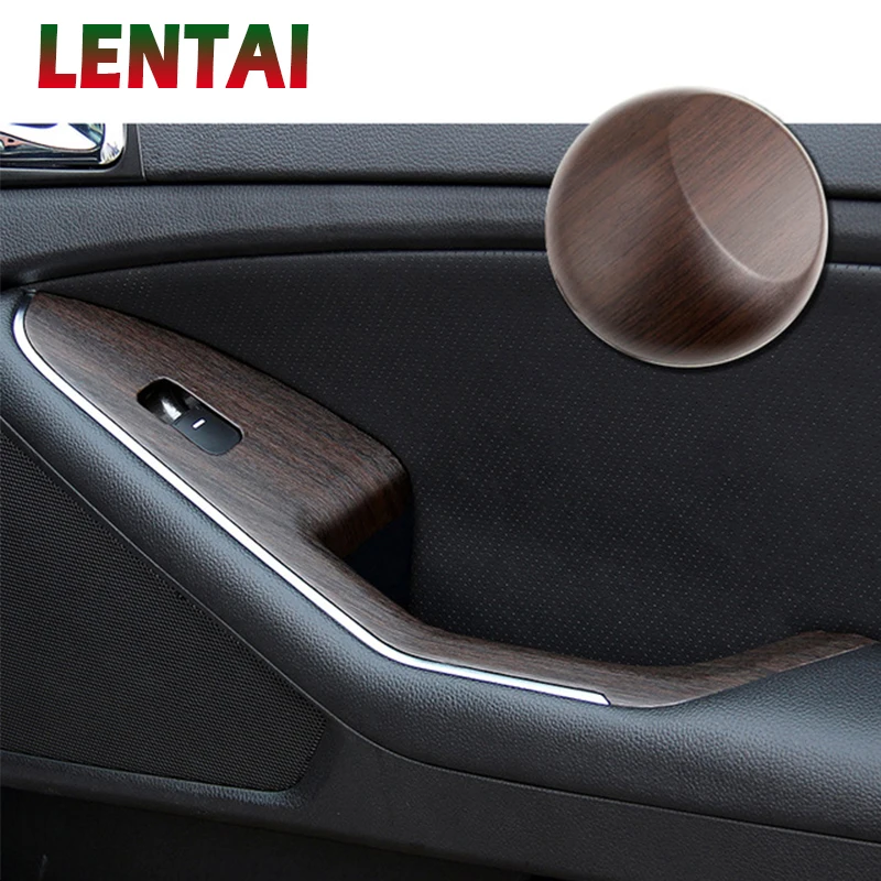 LENTAI Car Sticker Wood Grain Film Fiber Vinyl Wrap Auto Interior PVC Film For Lada Toyota Corolla c-hr Avensis RAV4 Auris Honda