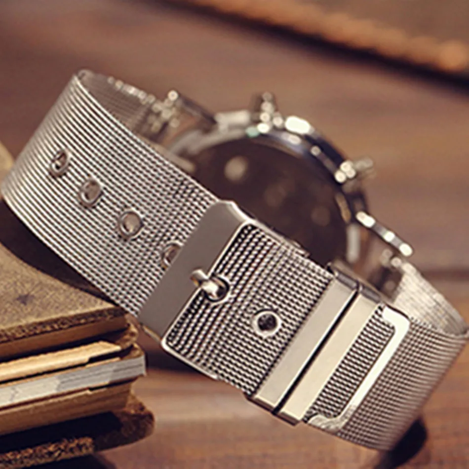 Electronic Watch Intelligent Multi-function Black Technology Mineral Tempered Quartz Movement