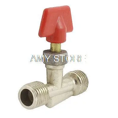 

1PCS Silver Tone 1/4"BSPT x 1/4"BSPT or 1/8"BSPT x 1/4"BSPT Male Thread Joint Pipe Gas Vent Needle Valve T Air Compressor Parts