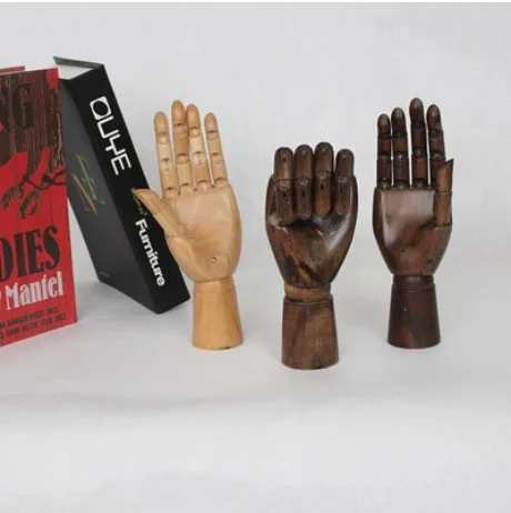 New Style Best Flexible Hand Model Wooden Hand Mannequin With base On Sale