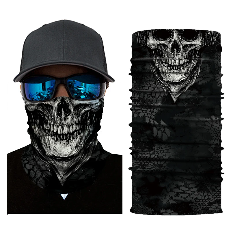 NEW Sun Motorcycle Mask Biker Face Shield Balaclava Moto Mask Halloween Scarf  Kominiarka Ghost Cagoule Visage Masquerade Mask