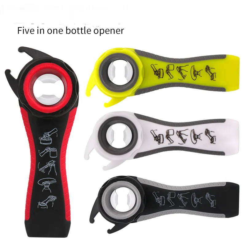 Multifunction bottle opener Creative five-in-one beer bottle opener Jar Can Wine openers