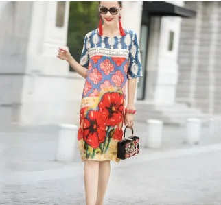 European spring and summer new European women's women's wear round China silk silkworm silk blouse