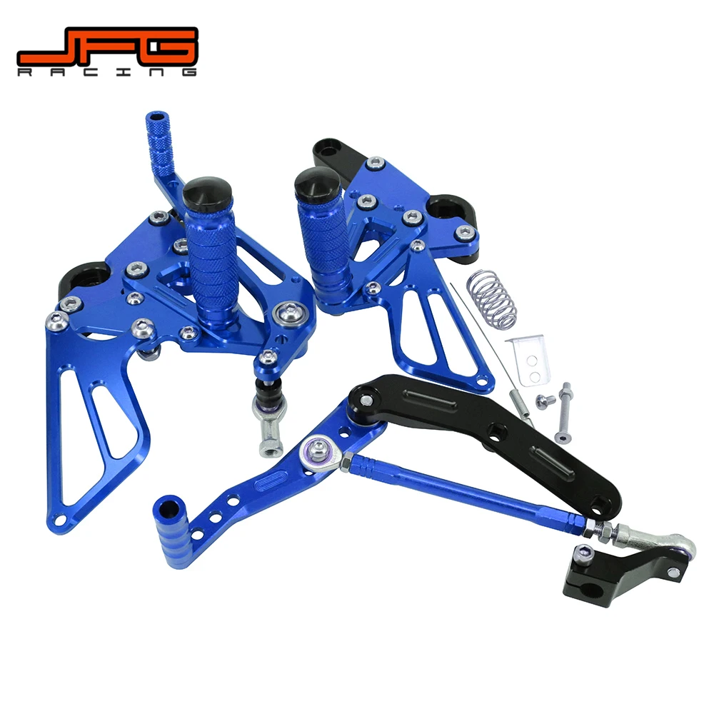 Motorcycle Parts CNC Adjustable Foot Pegs Pedals Rest Rearset Footpegs For YAMAHA MT09 FZ09 MT-09 FZ-09 13-17 XSR900 16-17 FJ09