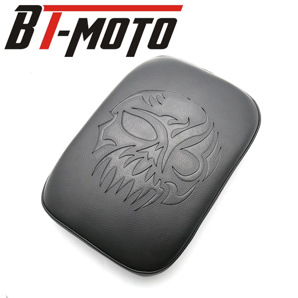 Motocicleta Pillion Traseiro Passageiro Pad Assento, 8 Ventosa, Se Encha para Bobber, Chopper, Sportster, Softail, Touring, XL, 883, 1200, Universal