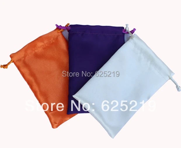 20*30cm/8*12inch soft big size satin drawstring bag wedding satin pouches 50pcs/lot many color  size & logo customize