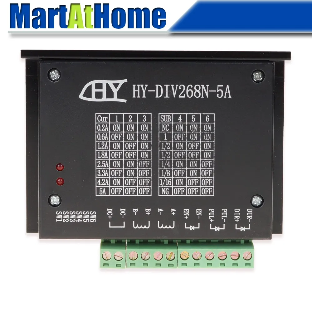 CNC Single Axis Two Phase TB6600 Hybrid Stepper Motor Driver 0.2A ~ 5A DC 12 ~ 48V #SM576 @CF