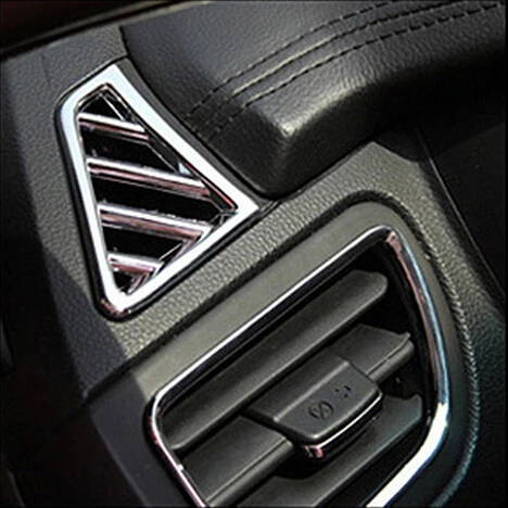 7pcs/set Car styling ABS Chrome Car Air Vent cover trim Decoration frame Fit For KIA RIO K2 2011-2016,car accessories