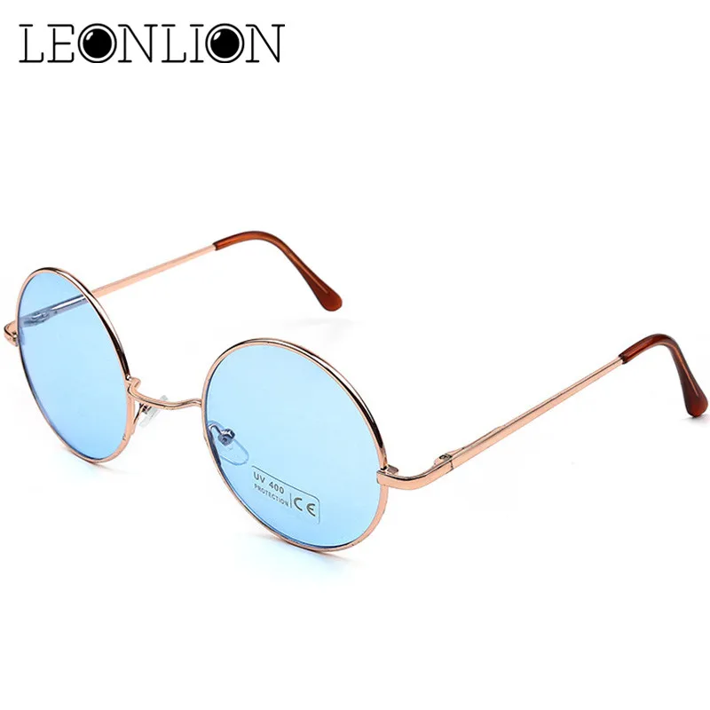 LeonLion 2023 Candy Color Round Sunglasses Women Fashion Sun Glasses Women Mirror Classic Vintage UV400 Oculos De Sol Gafas