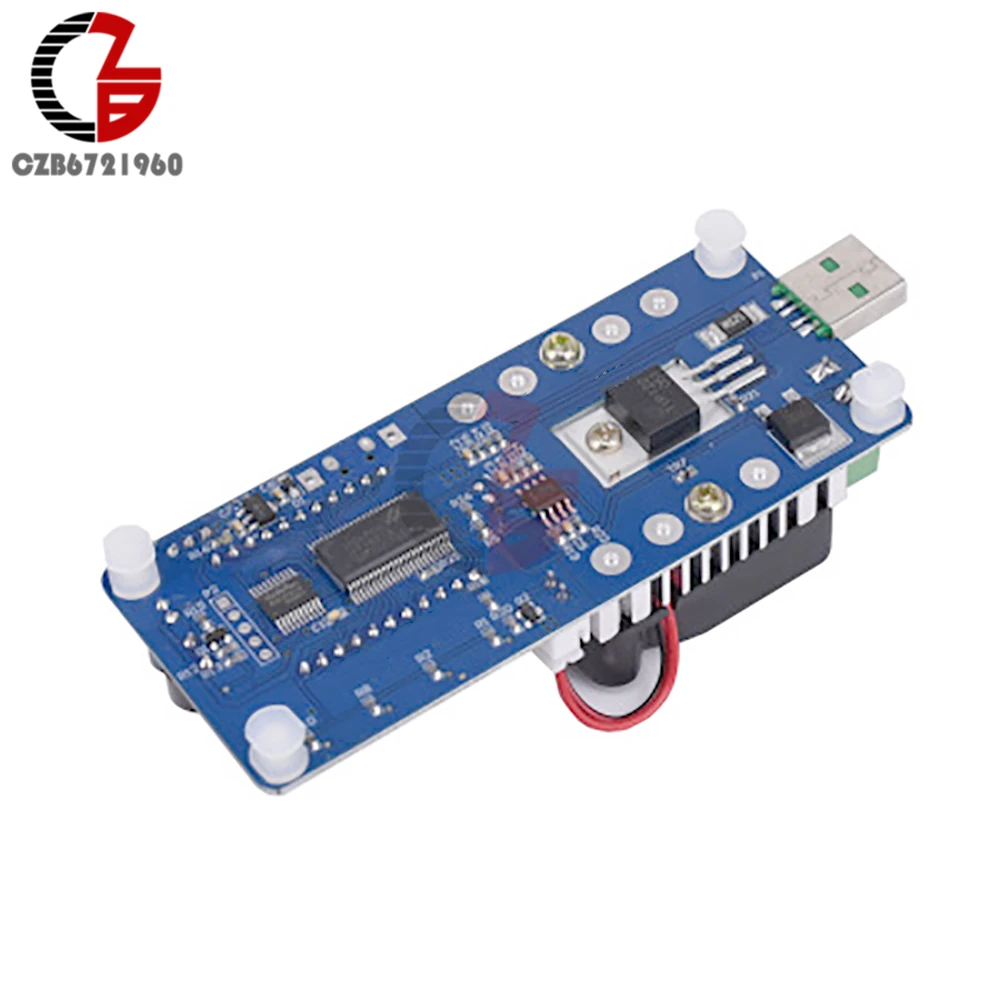 Imagem -04 - Testador de Carga Eletrônica Ajustável 4a 5a 25w 35w Led Digital Usb Voltímetro Amperímetro Capacidade da Bateria Fonte de Alimentação Detector Monitor