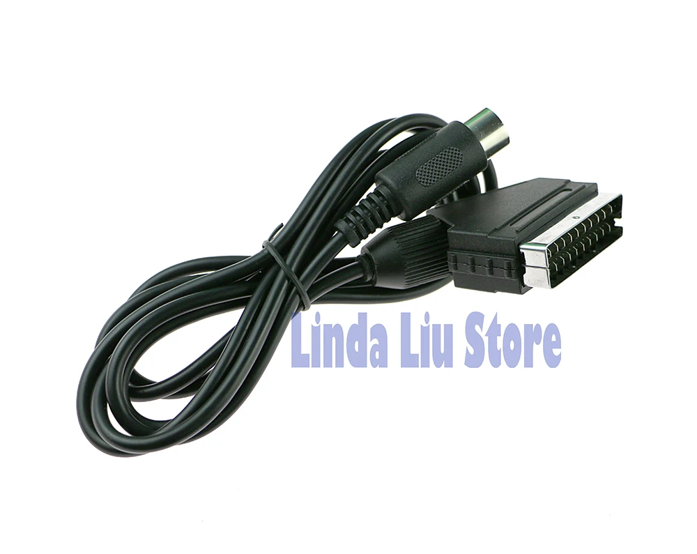 Chengchengdianwan 1.8 متر rgb سكارت مرئيات الحبل tv الرصاص 1 md ل sega genesis 1 ميجا محرك MD1 pal v-دبوس 2 قطعة/الوحدة