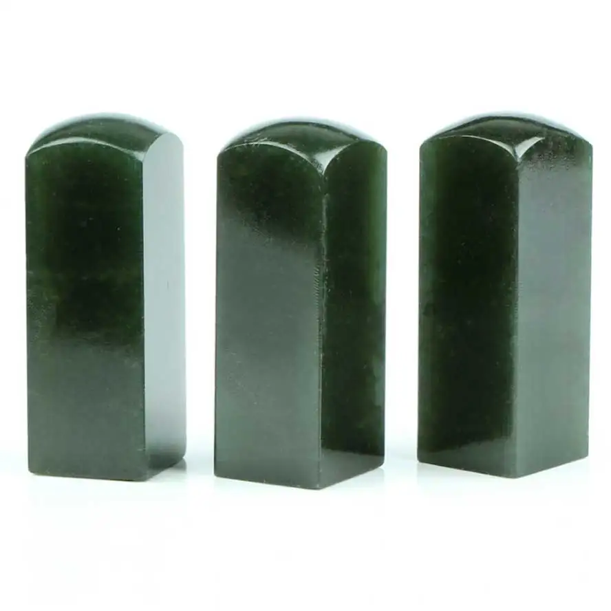 Chinese Engraving Stamp Seal stones Green Signet for practice Name Seal Stone Seal Cutting painting calligraphy Art supplies