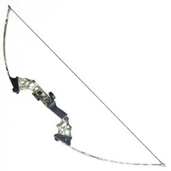 40 funtów łucznictwo junxing Camo z prostym łukiem polowanie na ryby gry treningowe Longbow