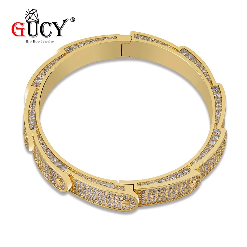 

GUCY Hip Hop Fashion 7mm Bracelet Iced Out Micro Pave AAA CZ Stone Colorful Bracelet For Men Women