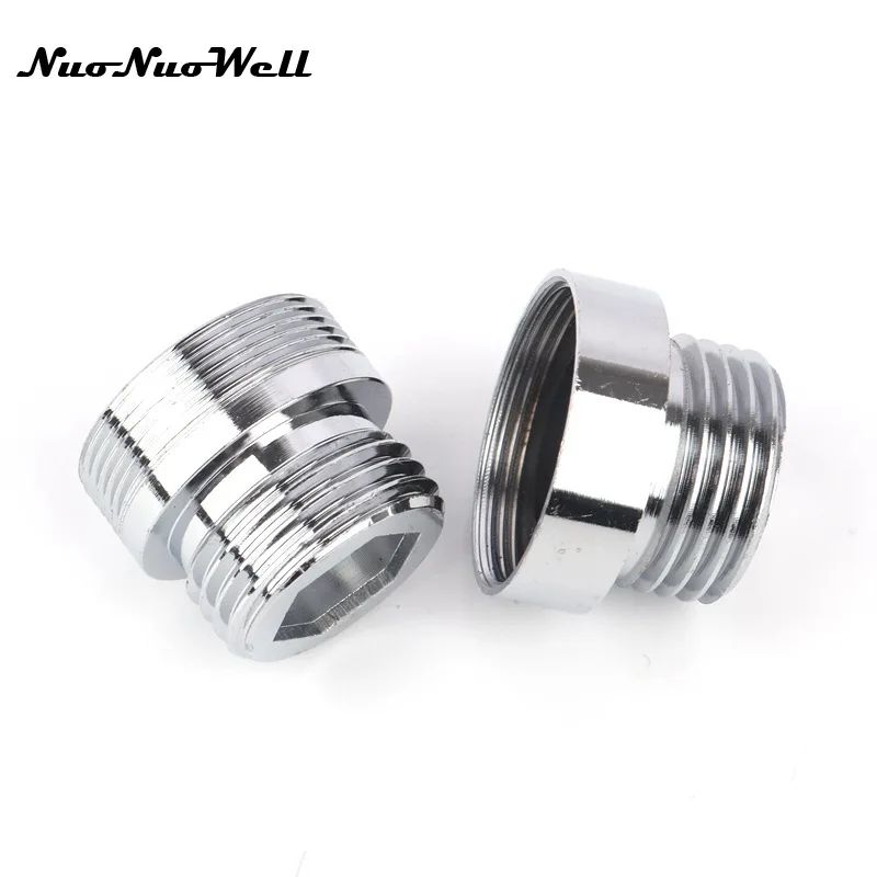 

2PCS 1/2 "to M24 Stainless Steel Thread Connector for Water Gun Adapter Faucet Tap Washing Car Fittings