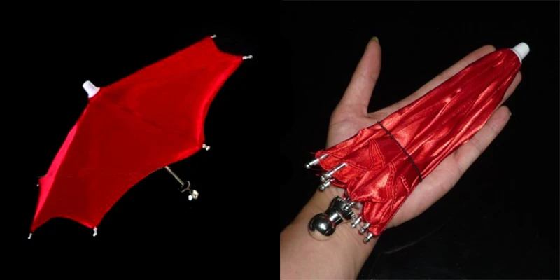 1 Pcs Super Mini Magic Umbrella 21cm Length Magic Tricks (9 Color Can Choose) Mini Umbrella Use For Hand Stage Magic Prop