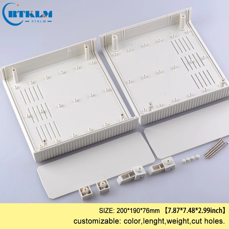 ABS plastic enclosure plastic instrument case diy junction box distribution enclosure 200*190*76mm