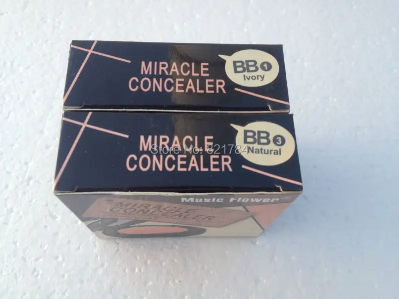 Brand music flower Profession classic makeup 3colors miracle concealer 14g