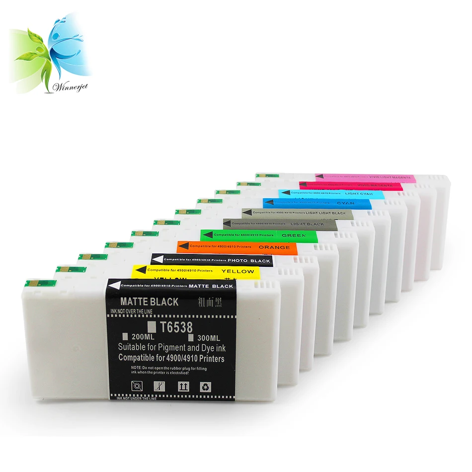 Winnerjet 11 color 200ml compatible ink cartridge for Epson stylus pro 4900 printer