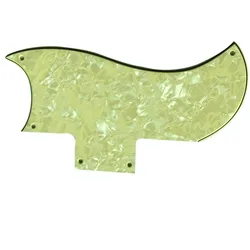 Pleroo Custom Guitar pickgaurd - For 61 SG Guitar Pickguard Scratch Plate , 4 Ply Cream Pearl