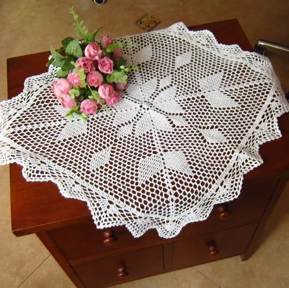 Free shipping Handmade  crochet  lace cabinet nostalgic vintage cutout knitted sofa towel square towel for home decor mat