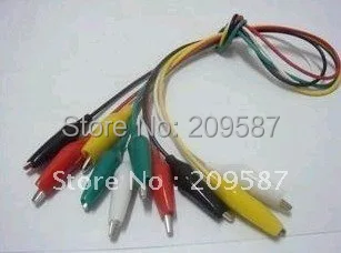 20pcs 더블 엔드 악어 악어 클립 와이어 리드
