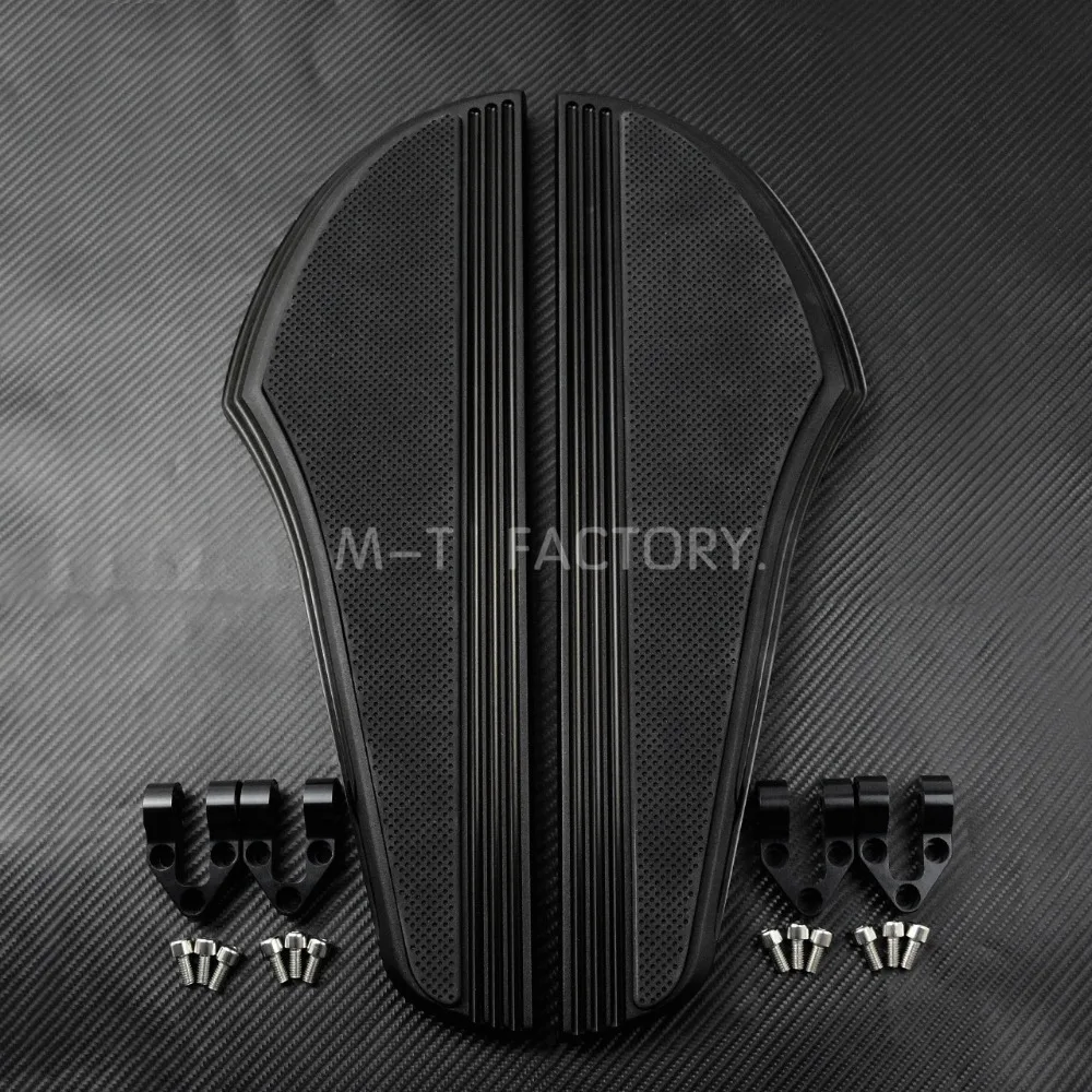 Motorcycle Front Driver Floorboards Footpegs Footrest For Harley Touring Road King Street Glide FLH Softail Slim Dyna 2000-2021