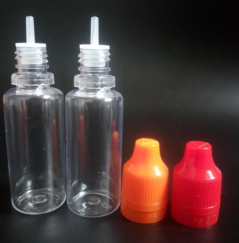 

15ml PET Transparent E Juice Dropper Bottle With Childproof Tamper Evident Cap plastic empty E Liquid oil bottles