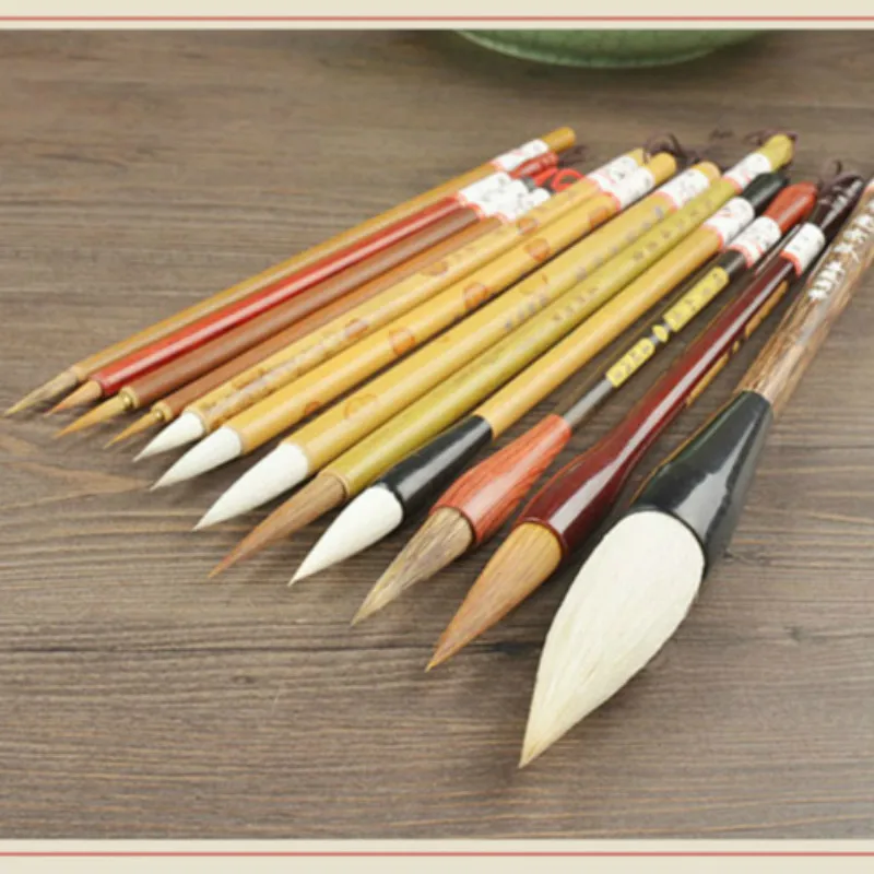 Chinese Calligraphy Brush Pen Chinese Painting Brush Set Landscape Peony Watercolor Painting Claborate-style Painting Brush Pen