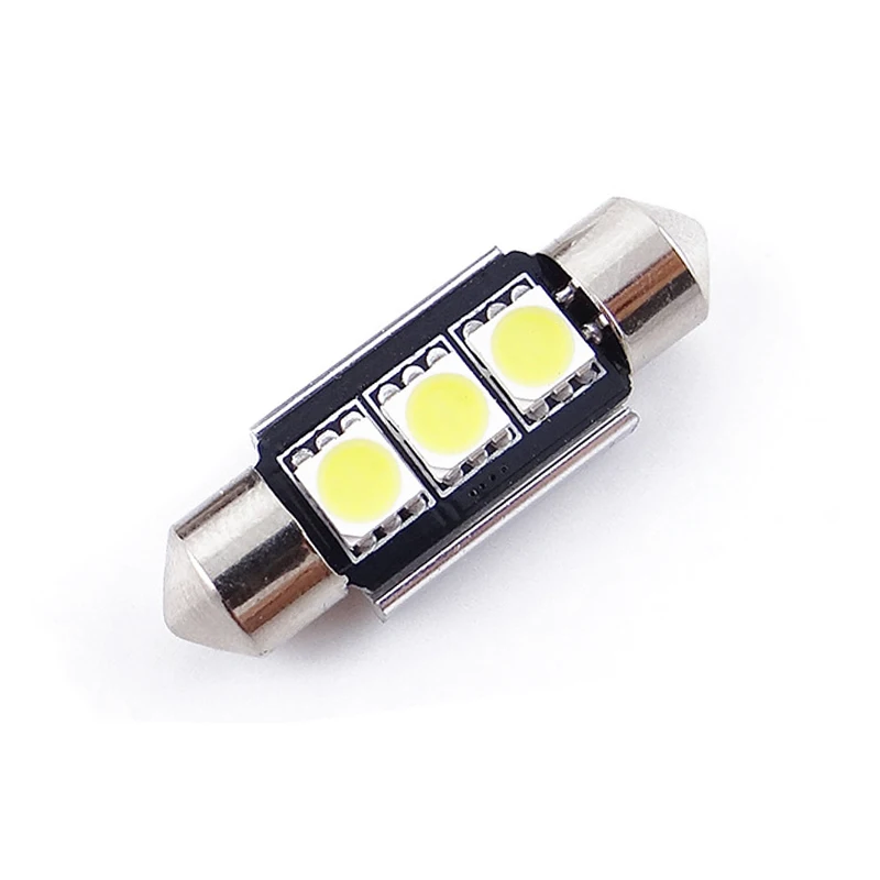 For Saab 9-3 II 9-3 III 9-3 Combi II 9-3X 9-5 SCOE 2 x 3SMD 5050LED Licence Plate Light Bulb Car Styling