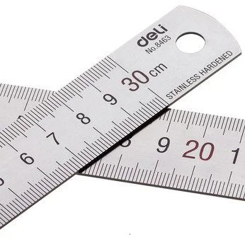 Deli Model tools 15 cm stainless steel Steel ruler Engraved lines