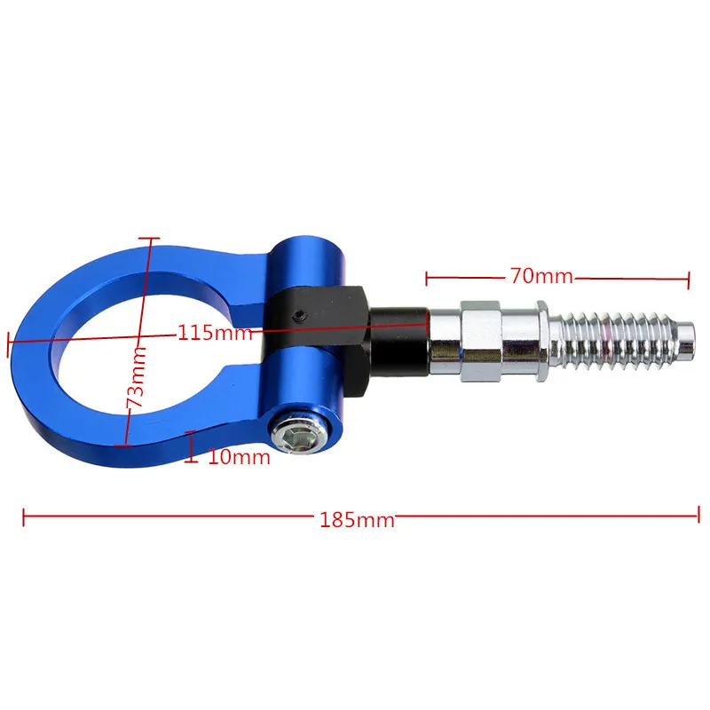 Universal Racing Towing Car Tow Hook Fit For BMW E46 E81 E30 E36 E90 E91 European Car Auto Trailer Ring Car Accessories