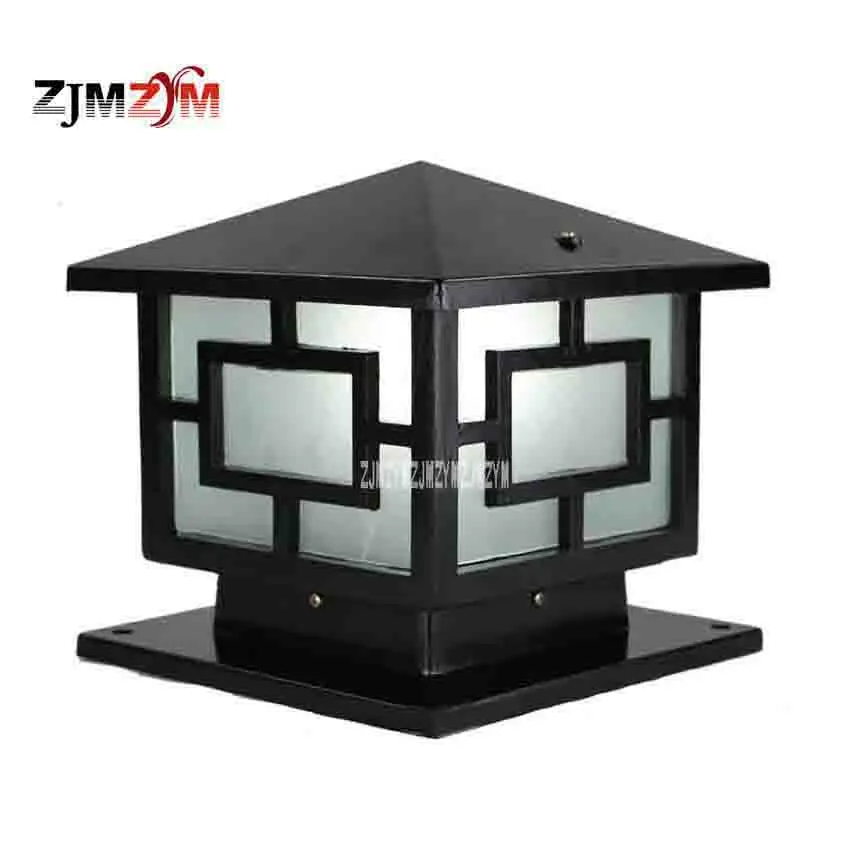 2PCS FLWQD-0527 25CM Wall Lamp Post European Square Lamps LED Outdoor Courtyard Gate Lights Villa Garden Waterproof Post Light