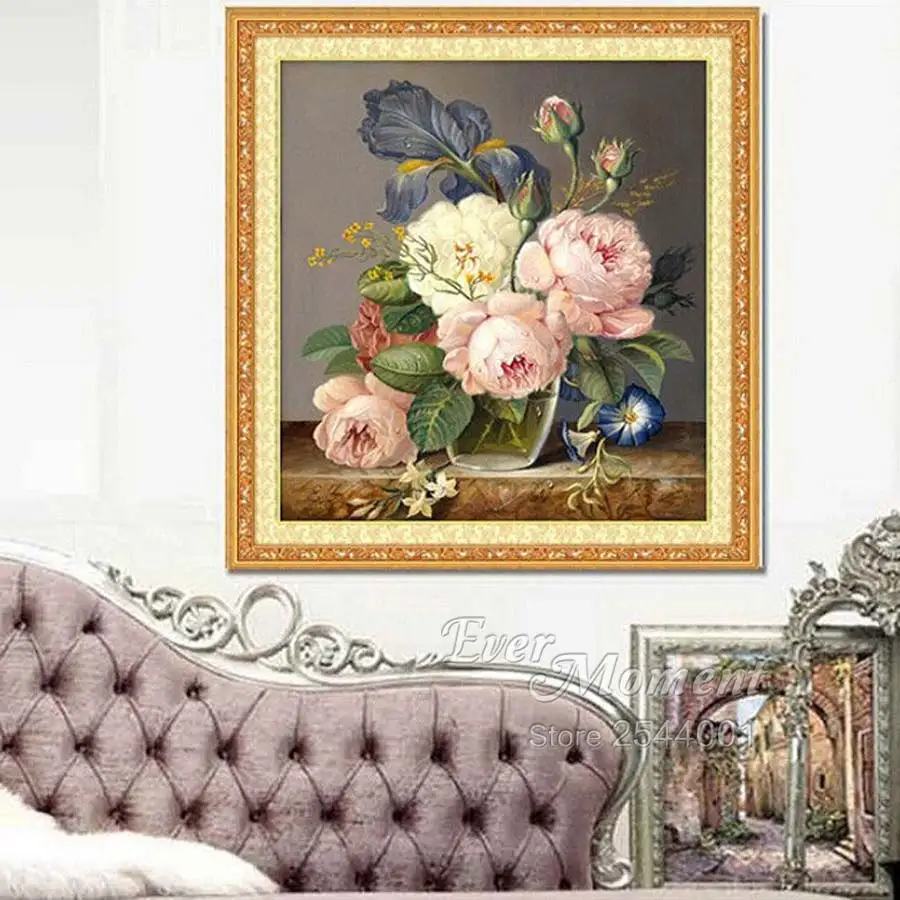 5D diamond embroidery diamond mosaic flower picture 3D diy diamond painting needlework flores canvas Home Decoration GIFT ASF279