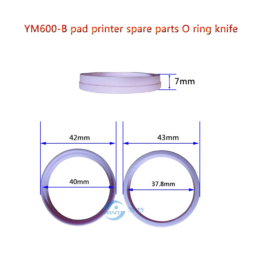 Free shipping YM600-B pad printer spare parts O ring knife 10pcs