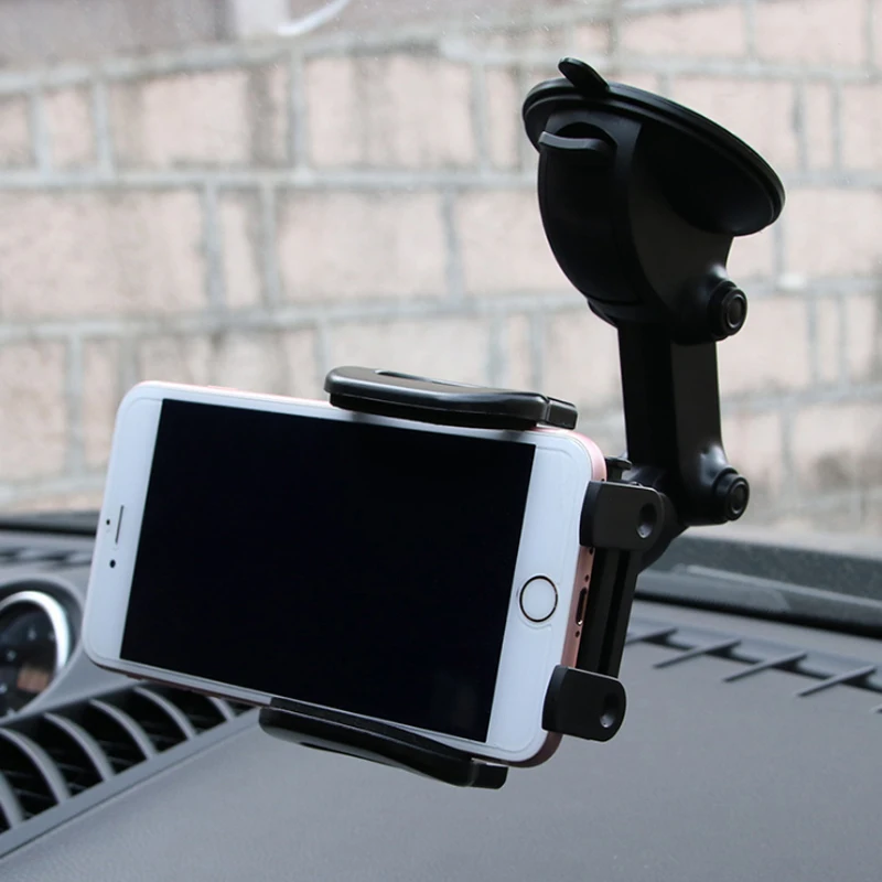 

1pc Multi-function Car Phone Holder Suction 360 Degree Swivel Cup Navigation Bracket Robot Arm Mobile Phone Holders