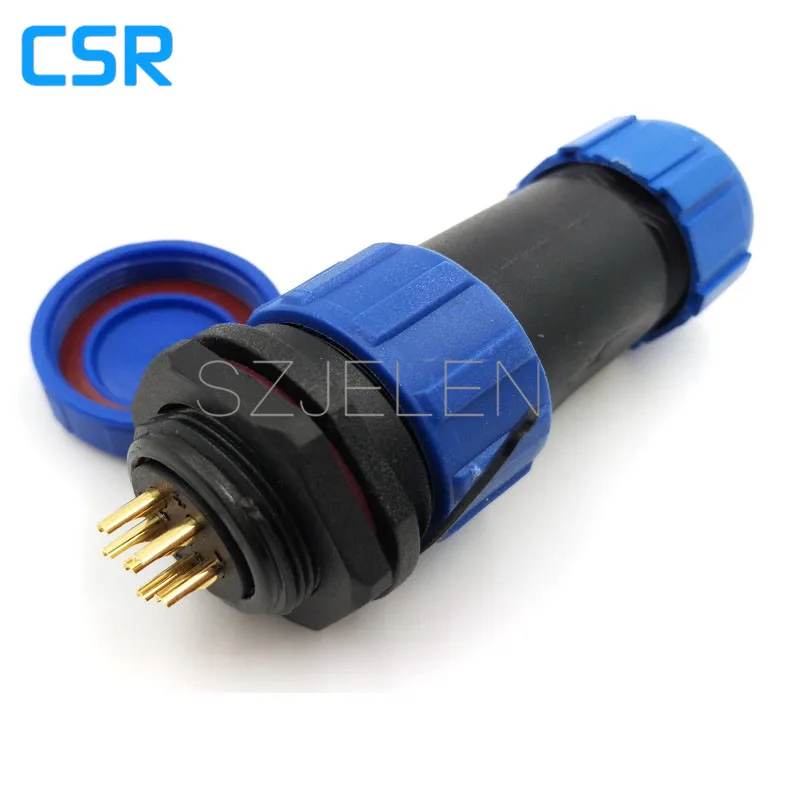 SP2110/P6-S6, 6 Pin Ip68 Waterproof Connector, Automotive Sealing Connector, Board To Wire Connectors 6 Pin Plug Socket