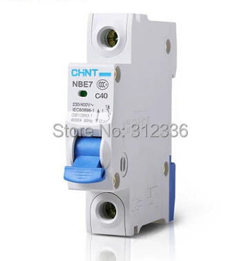 Free Shipping  C40 1P 40A small air switch unipolar  circuit breaker Electric shock protection domestic C type