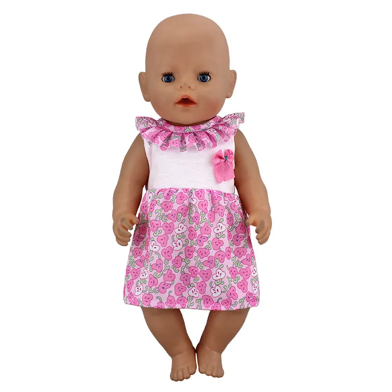 Neue Kleid Tragen Für 43cm Geboren Baby Puppe 17 Inch Reborn Babys Puppen Kleidung