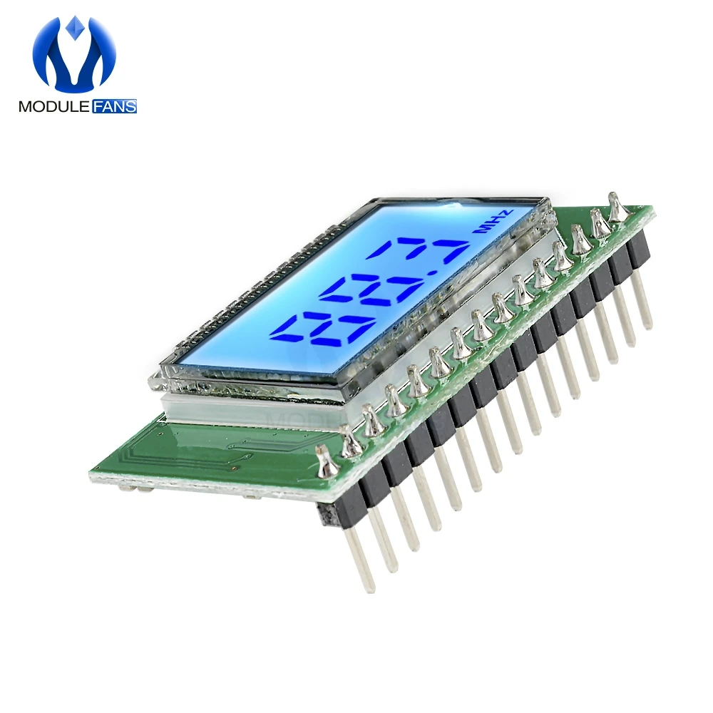 Módulo transmisor/receptor de Radio FM inalámbrico, PLL LCD, 87-108MHZ, micrófono Digital, placa estéreo, reducción de ruido, electrónica DIY
