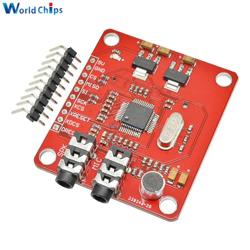 VS1053 VS1053B MP3 Module For Arduino Breakout Board With SD Card Slot VS1053B Ogg Real-time Recording For Arduino One