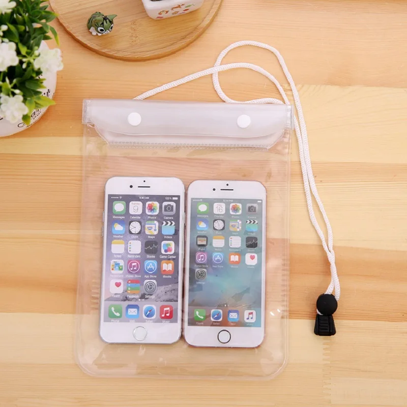 2019 Newest Sealed Waterproof Swimming Mobile Phone Bag Big Size Universal Smartphone Pouch Wallet Packing Bag Surfing Storage B