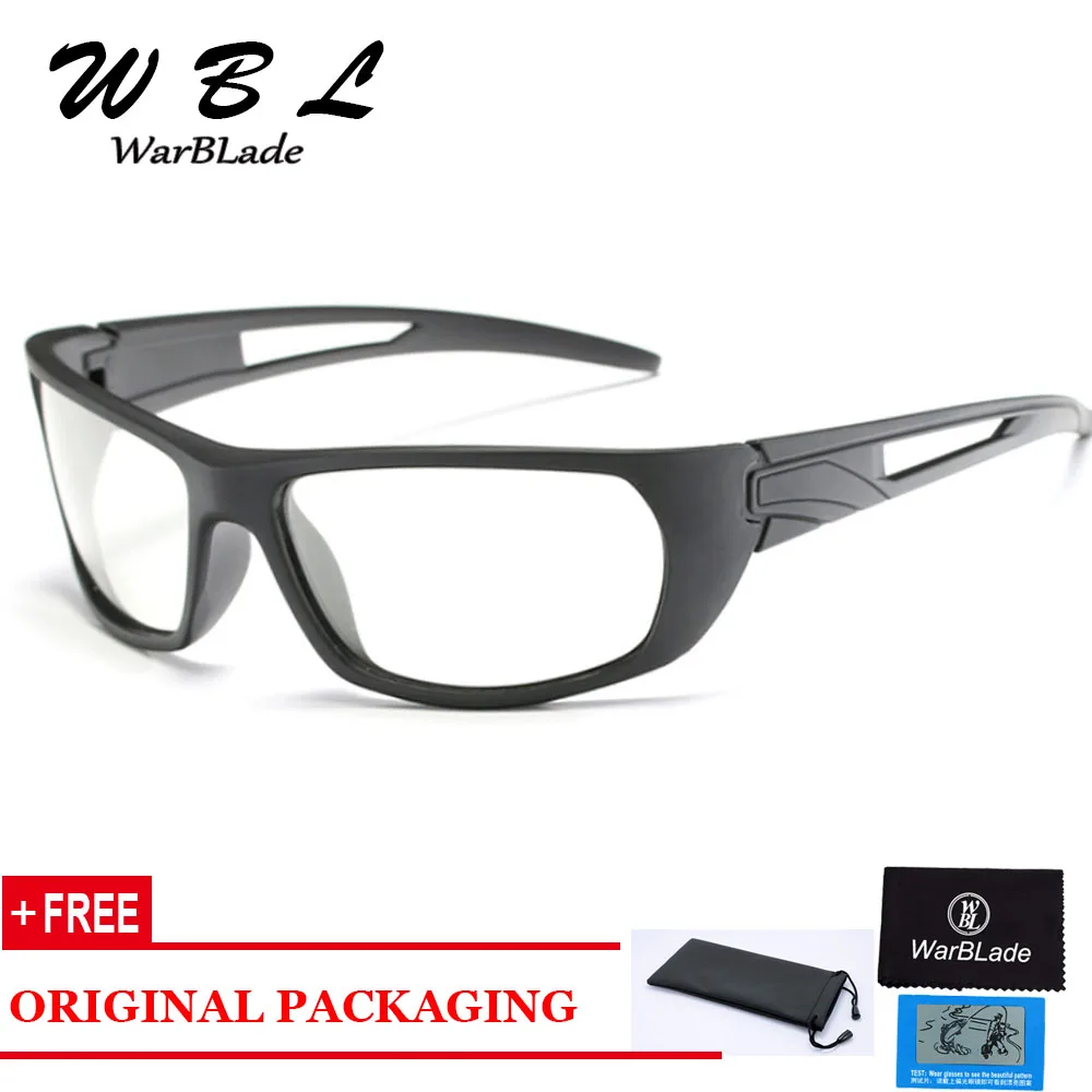 

WarBLade Photochromic Sunglasses Men Polarized Chameleon Discoloration Sun glasses for men fashion rimless square sunglasses