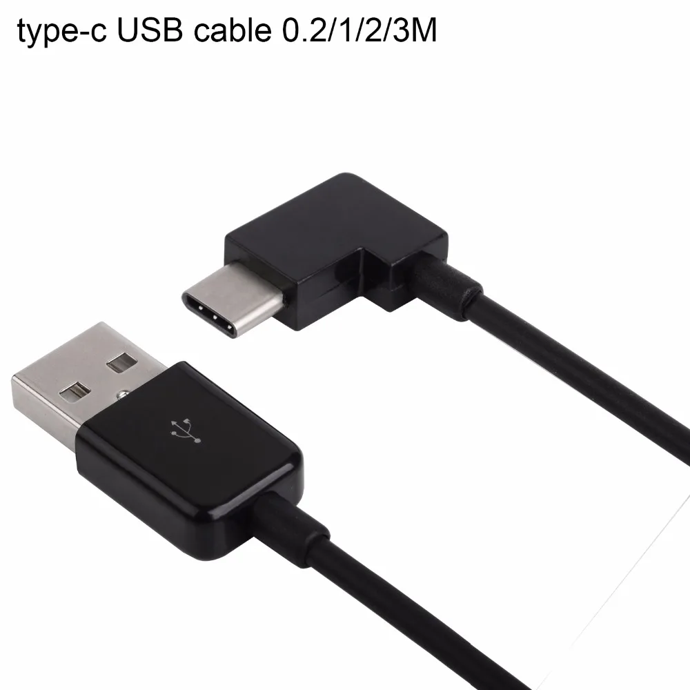 Angolo USB-C USB 3.1 Type-C Angolato Dati Cavo di ricarica 0.2 m 1 m 2 m 3 m, USB C Tipo C Cavo 20 cm 3ft 6ft 10ft 1 2 3 metri